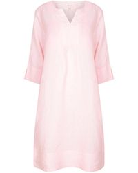 NoLoGo-chic - Life Style Easy Tunic Dress Linen - Lyst