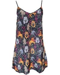 Any Old Iron - Big Cats Short Dress - Lyst