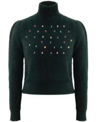 Roch Perel - Embellished Fur Knit Sweater - Lyst