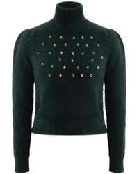 Roch Perel - Embellished Fur Knit Sweater - Lyst