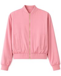 Yumi' - Relaxed Lightweight Bomber Jacket - Lyst