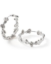 FRIDA & FLORENCE - Infinite Harmony Wave Diamond Earrings - Lyst