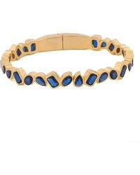 Ebru Jewelry - Majestic Sapphire Stone Bangle Bracelet - Lyst
