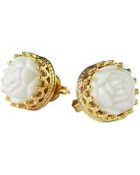 POPORCELAIN - Mini Porcelain Rose Stud Earrings - Lyst