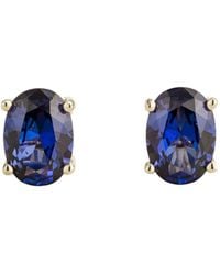 Juvetti - Ovo Earrings Set With Sapphire - Lyst