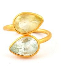 Opium Jewels - Teardrop Cocktail Ring - Lyst