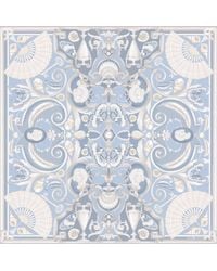 Emily Carter - The Fan & Cameo Silk Scarf - Lyst