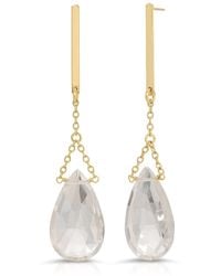 Heather Hawkins Jewelry - Neutrals Hold On Faceted Gemstone Post Back Cocktail Earrings - Lyst
