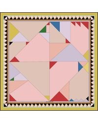Jessie Zhao New York - Double Silk Scarf Of Color Recombination - Lyst