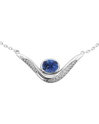 Arte Madrid - Sierra Sculpted Pavé Contour Necklace - Lyst