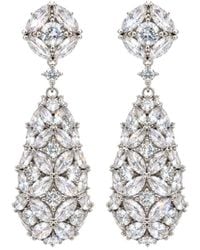 Uchi and Soto - Kinmokusei Stone Floral Drop Statement Earrings - Lyst