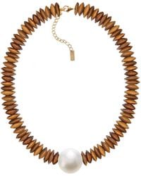 Adriana Pappas Designs - Mega Pearl Necklace - Lyst