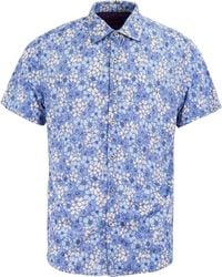 lords of harlech - Tyler Dense Floral Short Sleeve Shirt - Lyst