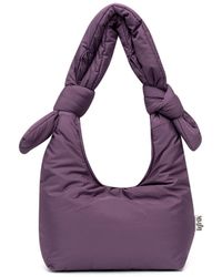 Lefrik - Biwa Puffy Mini Bag Plum - Lyst