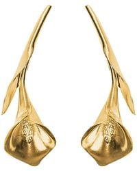Agora Jewellery - Calla Maxi Earrings - Lyst
