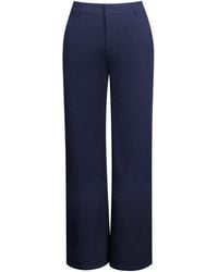 Miss Circle New York - Yanin Low-Rise Straight Leg Pants - Lyst