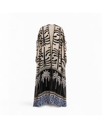 Nuvv Collection - Palm Noir Sheer Resort Kaftan - Lyst