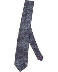 lords of harlech - Floral Merino Wool Polka Dot Silk-Lined Tie - Lyst