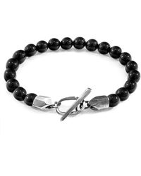 Anchor and Crew - Onyx Tinago & Stone Beaded Bracelet - Lyst
