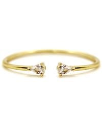 VicStoneNYC Fine Jewelry - Natural Pear Cut Diamond Open Cuff Ring - Lyst