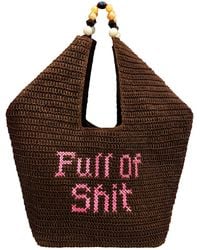 Lilly Loves - Full Of Shit Oversized Beach Bag - Lyst