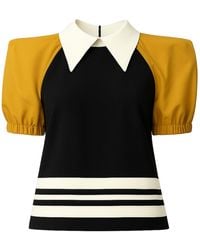 Julia Allert - Designer Puff Sleeve Blouse – Mustard - Lyst