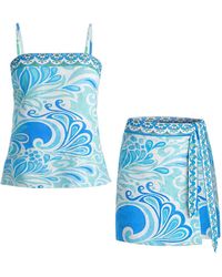 LOVEIST STORE - Venice Printed Camisole & Wrap Skirt Co-Ord Set - Lyst
