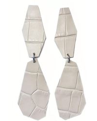 WAIWAI - Geometric Goddess Earrings Ivory - Lyst