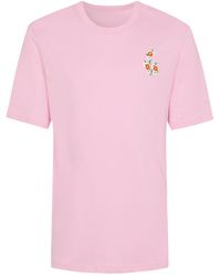 INGMARSON - Floral Embroidered T-Shirt Organic Cotton - Lyst