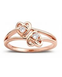 Kylie Harper - Swirling Double Heart Ring - Lyst