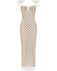 Montce - Cynthia Floral Petal Long Slip Dress - Lyst