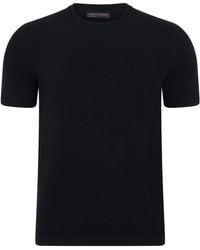 Paul James Knitwear - Midweight Julius Cotton Knitted T-Shirt - Lyst