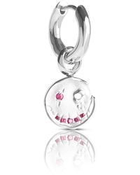 Kasun - Smile Hoop Earrings – July – Ruby – - Lyst
