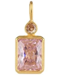 Firera Atelier - Zirconia Charm Necklace - Lyst