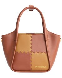 Orange Cube - Square Stitch Basket Bag - Lyst