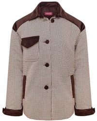 Mandragora - Oversized Houndstooth Jacket Retto - Lyst