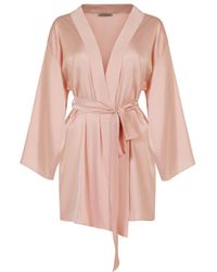 Avenue 8 - Silk Mini Robe - Lyst