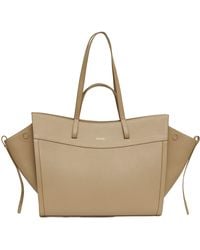 Saonara Brand - Neutrals Shopping Bag Taupe Leather - Lyst