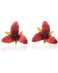 Milou Jewelry - Sugar Lily Flower Earrings - Lyst