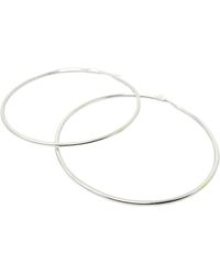 Harfi - Elegant And Timeless Extra Large Sterling Hoop Earrings - Lyst