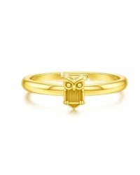 Unaloe - Plated Owl Ring – Adjustable Symbolic Nature-Inspired Ring For - Lyst