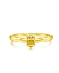 Unaloe - Sterling With Plated Owl Ring – Symbolic, Nature-Inspired, Adjustable - Lyst