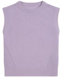 Loop Cashmere - Ribbed Detail Lofty Cashmere Tank - Lyst