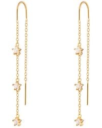 Scream Pretty - Sparkling Star Threader Earrings - Lyst