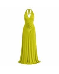 Maison De Gala - Sienna Lime Halter Dress - Lyst
