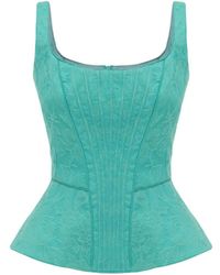 Georgette - Emerald Corset Top - Lyst