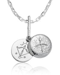 Cartography - Sagittarius Zodiac Locket Necklace - Lyst