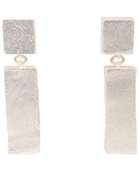 Saachi - Duo Rectangle Metal Earrings - Lyst