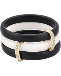Artisan - 14K Diamond & Ceramic Statement Ring - Lyst