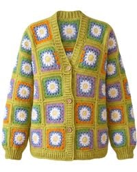 Ana Chic - Daisy Granny Square Handmade Crochet Cardigan - Lyst